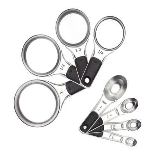 OXO Good Grips Measuring Cups and Spoons Set, Stainless Steel, 2.9