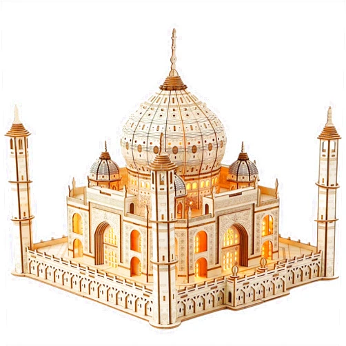 Bennama 3D Wooden Puzzles Persian Love Palace Kits Includes Light Strip, Brainteaser and Puzzle for Halloween/Birthday,Gifts for Adults and Teens to Build Combination