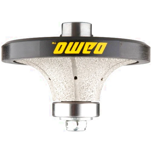 DAMO B25 1 inch Demi Bullnose Half Bullnose Roundover Diamond Hand Profiler Router Bit Profile Wheel with 5/8-11 Thread for Granite Concrete Marble Countertop Edge