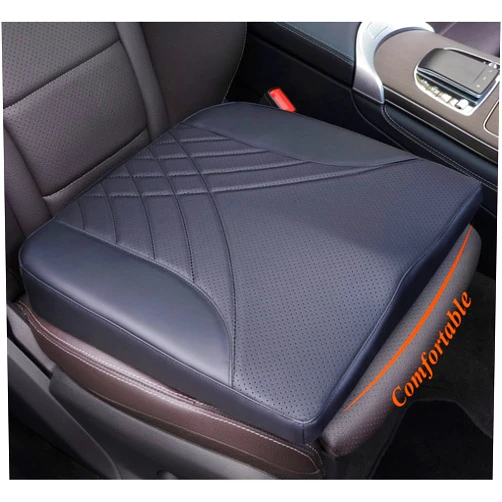 kingphenix Premium Car Seat Cushion, Memory Foam Driver Seat Cushion to Improve Driving View- Coccyx & Lower Back Pain Relief - Seat Cushion for Car, Truck, Office Chair (Black)