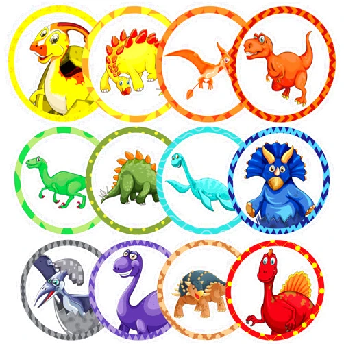 Laumoi 120 Pcs Toilet Targets for Boys Training Flushable Dinosaur Targets Potty Pee Toilet Target Stickers Dinosaur Potty Training Seat for Boys Use