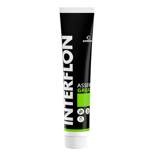 Interflon Assembly Grease - Strong Adhering Assembly Grease for Equipment and Machine Parts in the Food Industry – Prevents Jamming During Assembly - 150ml Grease Tube