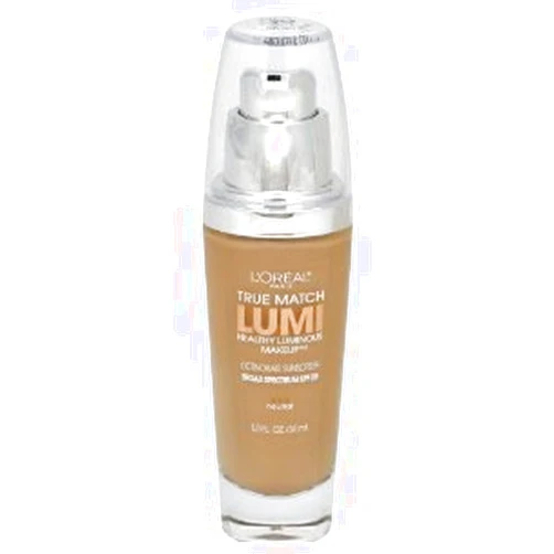 L'Oreal Paris L'Oreal True Match Lumi Healthy Luminous Makeup, Porcelain/Light Ivory [W1-2], 1 oz (Pack of 2)
