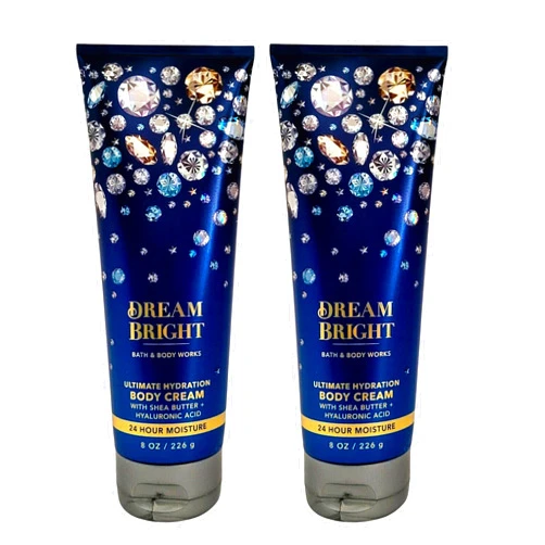 Bath & Body Works Ultra Shea Body Cream, 8oz Each, Pack of 2 (Dream Bright)