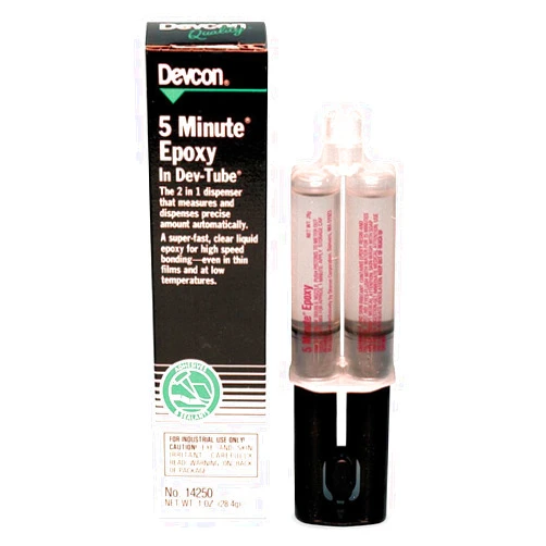 ITW Devcon 14250 General Purpose Epoxy, Begins To Harden in 5 Minutes, 25milliliter Dev-Tube