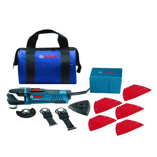 Bosch GOP40-30B-RT Multi-X 3.0 Amp StarlockPlus Oscillating Tool Kit w/Snap-In Blade Attachment (Renewed)