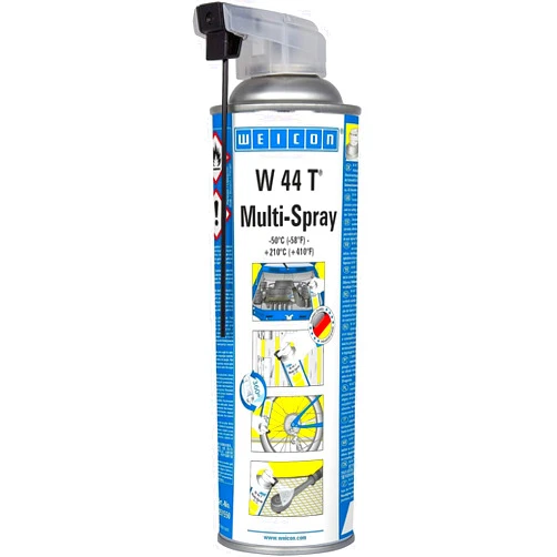 WEICON W 44 T Multispray | 500ml/17oz | Multifunctional oil can be used universally, creeping oil, starter spray, rust remover, chain spray for Industry and Household