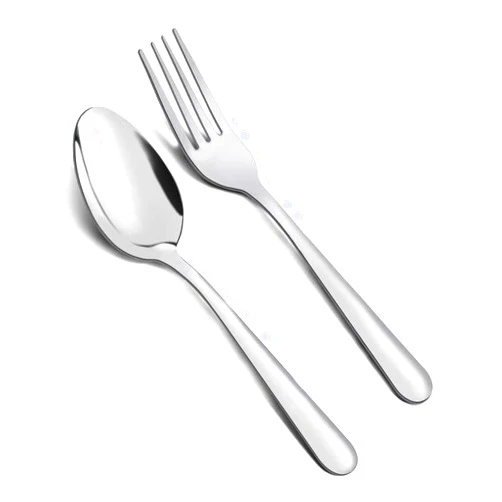 Unokit 48-piece Forks and Spoons Set, Stainless Steel Silverware Set, Mirror Polished, Spoons and Forks Set for Restaurants/Hotels/Canteens/Cafeteria, Dishwasher Safe