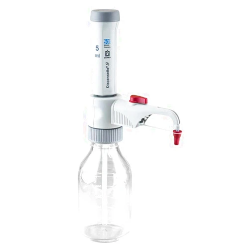 BRANDTECH SCIENTIFIC 4600231 Dispensette S Fixed-Volume Bottletop Dispenser with Recirculation Valve, 5 mL Capacity