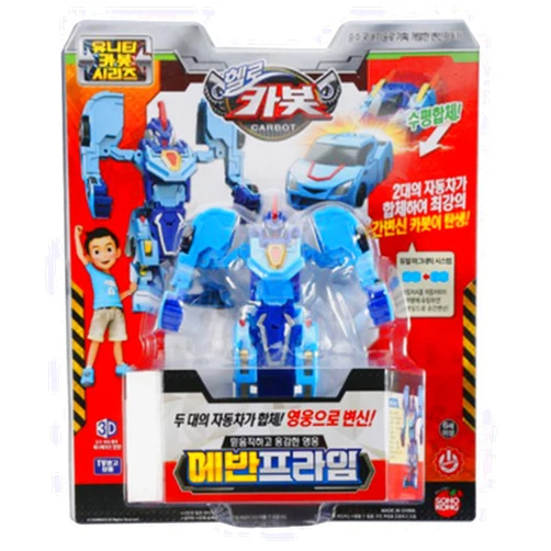 Hello CARBOT Evan Prime, Unity Carbot Series Transforming Robot Figure from Car Toy Transformation Play Transformer Robot Action Figures, Multi