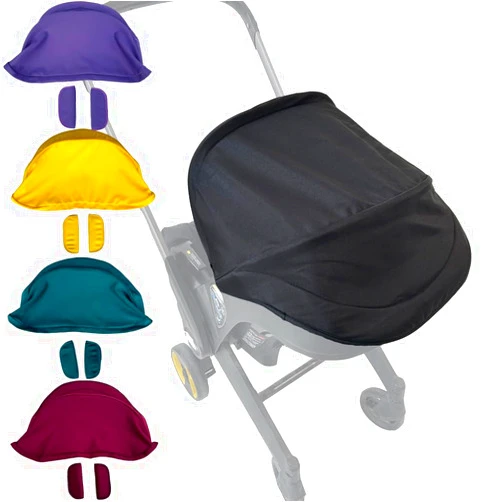 Feliliber Stroller Replacement Accessories Canopy, Waterproof Sun Shade Compatible with Doona Car Seat & Strollers (Black)