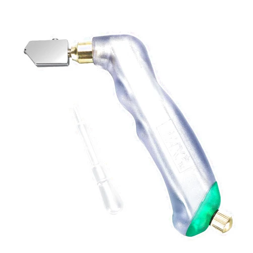 NewShark Glass Cutter Pistol Grip (3mm-15mm), Ergonomic Grip Tungsten Carbide Glass Cutting Tool with Oil Reservoir, Perfect for Glass Cutting/Tiles/Mirror/Mosaic/Window