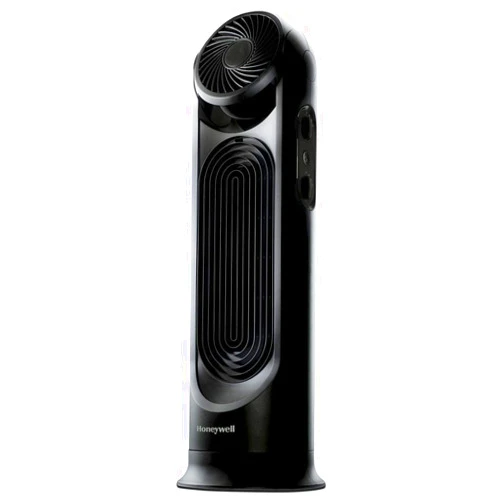 Honeywell TurboForce Tower Fan, 2-in-1 Fan with 6 speeds, quiet operation quality. Stylish Tower Fan for home, room, bedroom or home office - Black, HYF500
