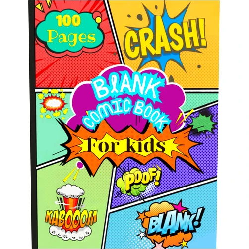 Elenny JENNON Blank Comic Book for Kids: A Fun Way to Draw, Sketch and Write Stories, Variety Templates, Perfect for Young Artists