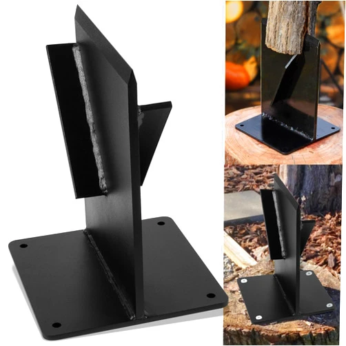 Sixcow 2025 Upgrade Heavy Duty 10lb for Kindling Splitter Cracker, Firewood Splitter Wedge, Cast Iron Splitting Wedge, No Sharp Edge Wood Splitter, for Manual Maul Log Kindling Splitter Cracker