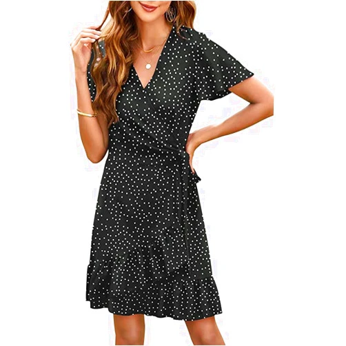 MrMapMax Women's Summer Casual Sleeveless Beach Dress Black