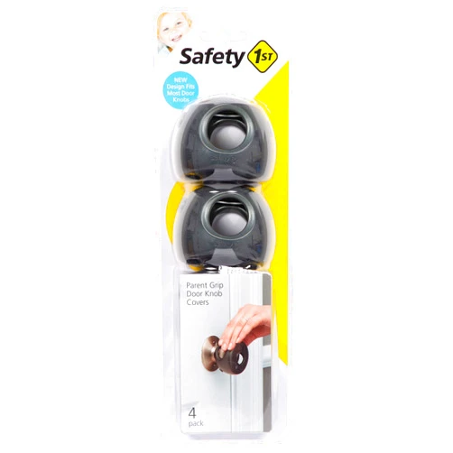 Safety 1st Parent Grip Door Knob Covers, Grey/Charcoal, One Size (Pack of 4)