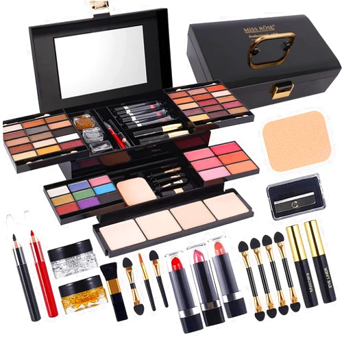 MISS ROSE M 58 Color Professional Makeup pallet, Makeup Kit for Women Full Kit, All In One Makeup Kit Set, Makeup Gift Set for women girls (331N)