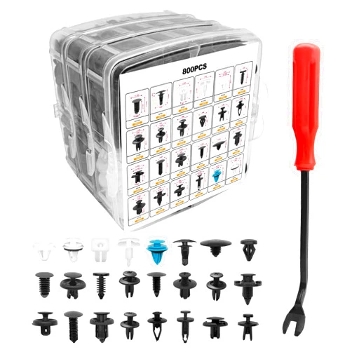 Vrasly 801 PCS Car Retainer Clips Fasteners 24 Most Popular Sizes Door Trim Panel Clips Kit Assortment Fasteners Automotive Push pins Assortment for Toyota GM Ford Honda Chevy Acura Chrysler Mazda
