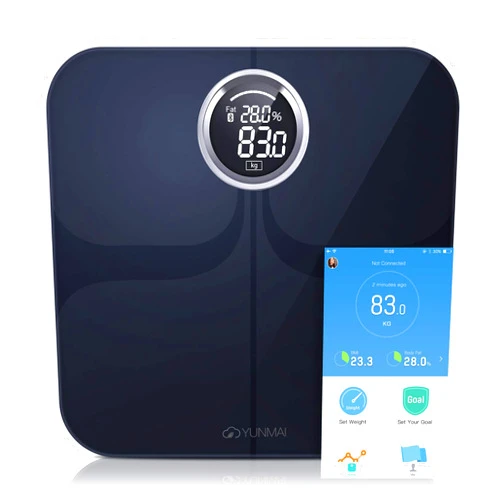 YUNMAI Premium Smart Scale - Body Fat Scale with New Free APP & Body Composition Monitor with Extra Large Display - Works with iPhone...