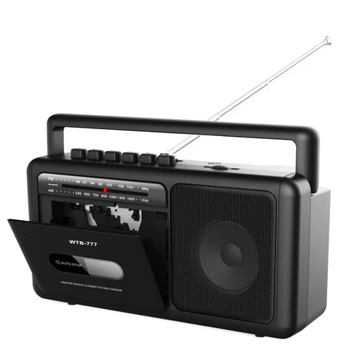 WIITHINK WTB-777 Portable Cassette Player Boombox, AM/FM Radio Stereo with Bluetooth, USB, Recorder, Earphone Jack, DC/AC Powered, Cassette Tape Recorder