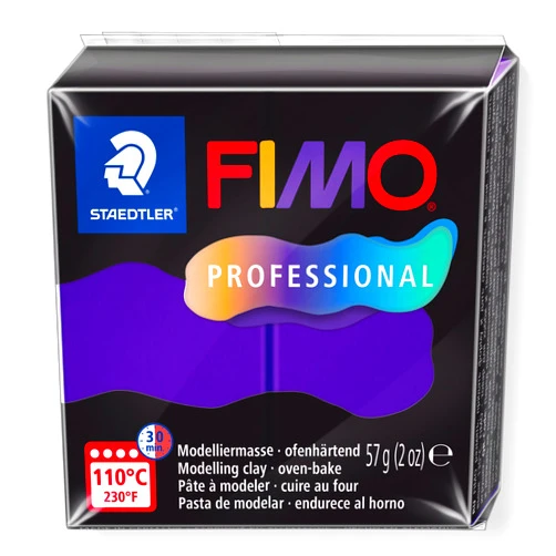 STAEDTLER 8040-6 ST, Modelling Clay Fimo Prof 57 g Purple, Standard