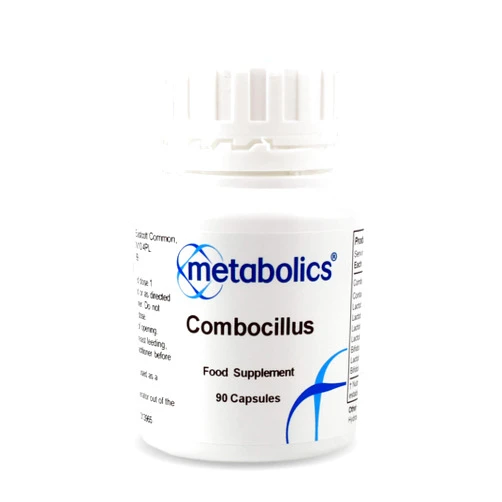Metabolics Combocillus Capsules | 7 Key Strains Of Good Bacteria | 10 Billion Live Bio Cultures | Vegan Capsules Made In The UK | Pot Of 90 Capsules | L Bulgaricus, L Acidophilis, L Rhamnosus, L Casei, B Breve,