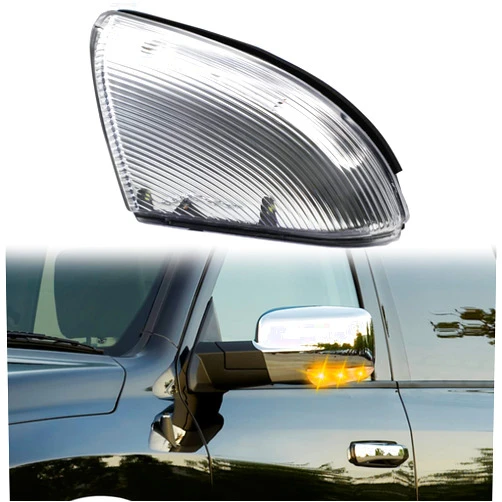 CNYGO Front Mirror Turn Signal Puddle Light Compatible with Dodge Ram 1500 2009-2018,Side Marker LED Light Lamp Assembly for Ram 2500 2010-2018,2019-2021 Ram 1500 Classic Replace 68232479AA（Left Driver）