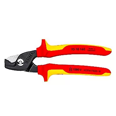 KNIPEX Tools 95 18 160 US StepCut Cable Shears, Insulated Grip 6.25-Inch