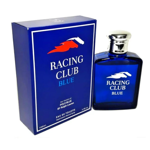 Generic Racing Club Blue Eau de Toilette Spray for Men, 3.4 Fl Oz, By Mirage Brands