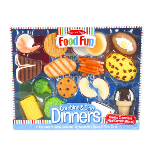 Melissa & Doug Food Fun Combine & Dine Dinners - Blue