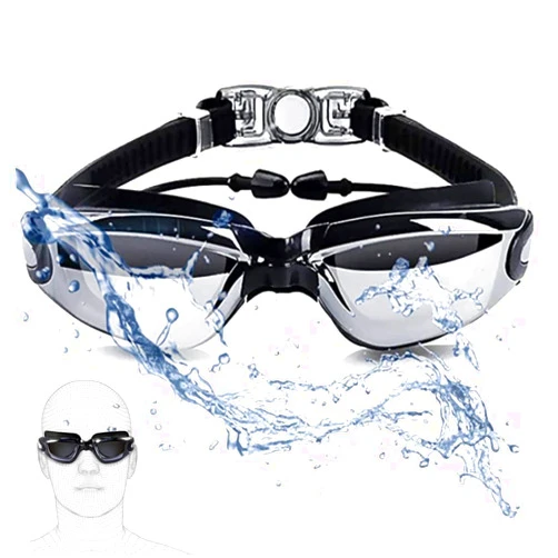 Airoads Shortsighted Swim Goggles Nearsighted Swimming Goggles Leakproof Anti Fog Swimming Goggles for Adult Men Women Youth