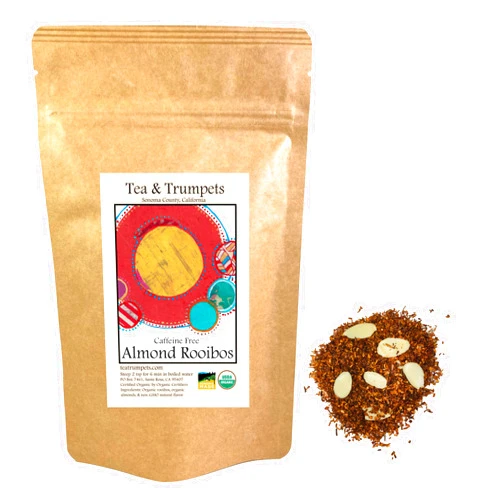 Tea & Trumpets Almond Rooibos Organic Tea Loose Leaf - Tea & Trumpets 1 Pound (16 oz)