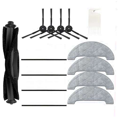 Luxuypon Replacement Compatible with Honiture Q6 Pro Robot Vacuum Cleaner Spare Parts Accessories Main Brush Side Brush Hepa Filter Mop Rag Dust Bag (Set B)