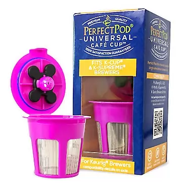 Perfect Pod Universal Café Cup Reusable Coffee Filter Compatible with both Single Stream and Supreme Multi-Stream Keurig Brewers