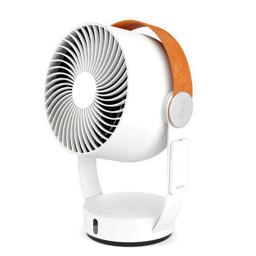 Stadler Form 3D air circulator Leo, fan with horizontal and vertical swing mode, wide range of up to 26 feet, white with remote control