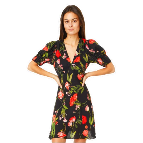 Ted Baker Women's Sienno Mini Puff Sleeve Tea Dress