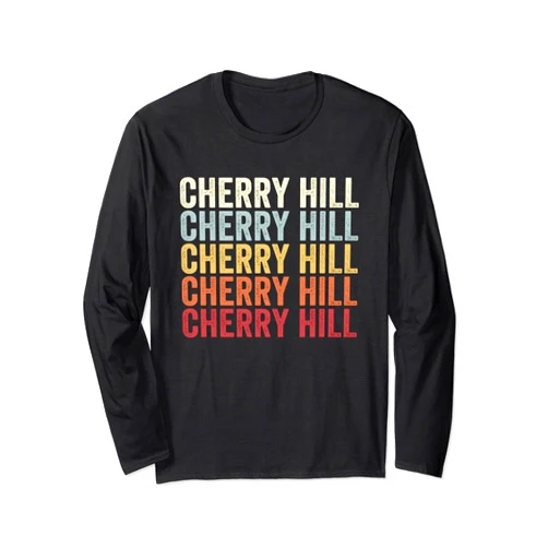 Cherry Hill Virginia Cherry Hill VA Retro Vintage Text Long Sleeve T-Shirt