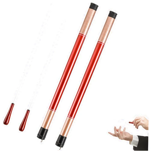 Foraineam 2 Pack Music Baton Conductor Batons Rosewood Handle Orchestra Baton Musical Conducting Batons with Baton Case for Choral Symphony Concert