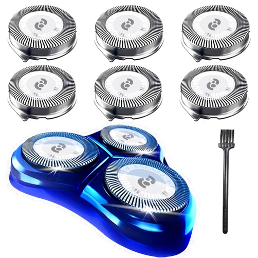 Tuokiy HQ8 Replacement Heads for Philips Norelco Aquatec Shavers, Compatible with Philips Norelco Razors AT890,AT880,AT841,PT720 PT740,7180XL,8862XL, 6-pcs pack