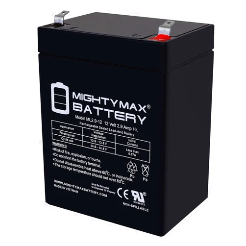 Mighty Max Battery 12V 2.9AH F1 SLA Replacement Battery Compatible with OzCharge OCB-2.9-12