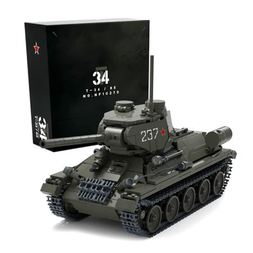 Nifeliz T34/85 Tank, WW2 Military Tank Building Set for Adults, Collectible Army Model to Build and Display, Gift Ideal for Military Fans (818 PCS, NF10270)