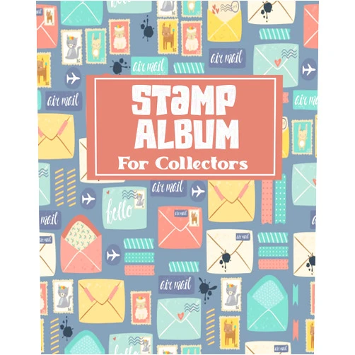 Kaven Publishing Stamp Album For Collectors: Perfect Stamp Collecting Album for Stamp Collectors, Stamp Collection Catalog Journal, Blank Stamp Book for Kids and Adults, 8 x 10 inches