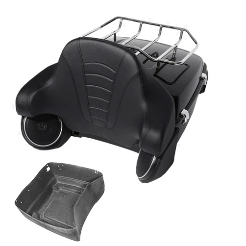 TCMT King Tour Pack Trunk Backrest Luggage Rack Speakers Fit For Harley Tour Pak Touring CVO Road King Road Glide Street Glide Electra Glide 2014-2025