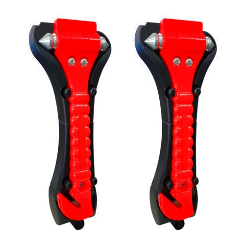 BFXM Car Window Breaker Hammer and Seat Belt Cutter 2-in-1, Emergency Escape Tool, Safety Glass Breaker, Automotive Safety Essentials and Accessories, 2 Packs