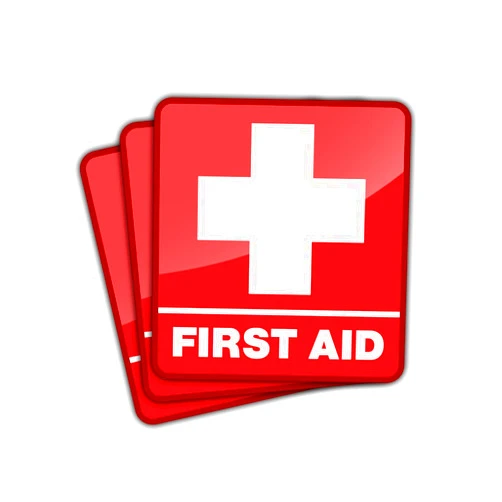 Piratify (3pcs) First Aid Sticker, First Aid Stickers for First Aid Box, Medical Stickers, First Aid Kit Sticker, Vet Med - Vinyl Stickers Waterproof for Water Bottles Laptop Phone Car Window Helmet 3 Inches