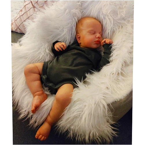 Zero Pam Reborn Dolls Boy 20 in Realistic Baby Doll with Eyes Closed Soft Cloth Body Newborn Babies Real Life Baby Dolls for Girls