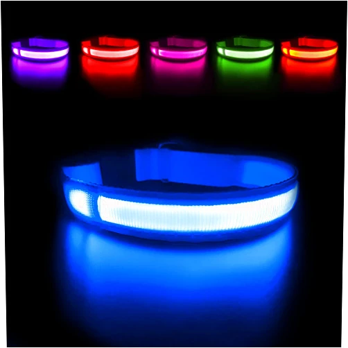 MASBRILL Light Up DogCollars-Rechargeable LED Dog Collar-Waterproof Night Walking Glowing Dog Collar for Small Medium Large Dogs