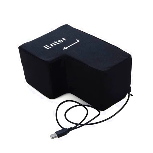 Generic Big Enter Supersized Key USB Pillow Office Desktop Travel Nap for Anti Stress Relief