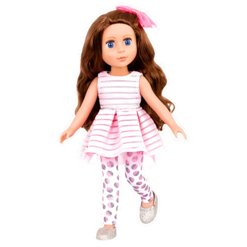 Glitter Girls - Bluebell 14-inch Poseable Fashion Doll - Dolls for Girls Age 3 & Up,Pink, Brown, Silver, Blue
